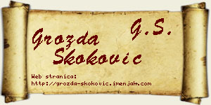 Grozda Skoković vizit kartica